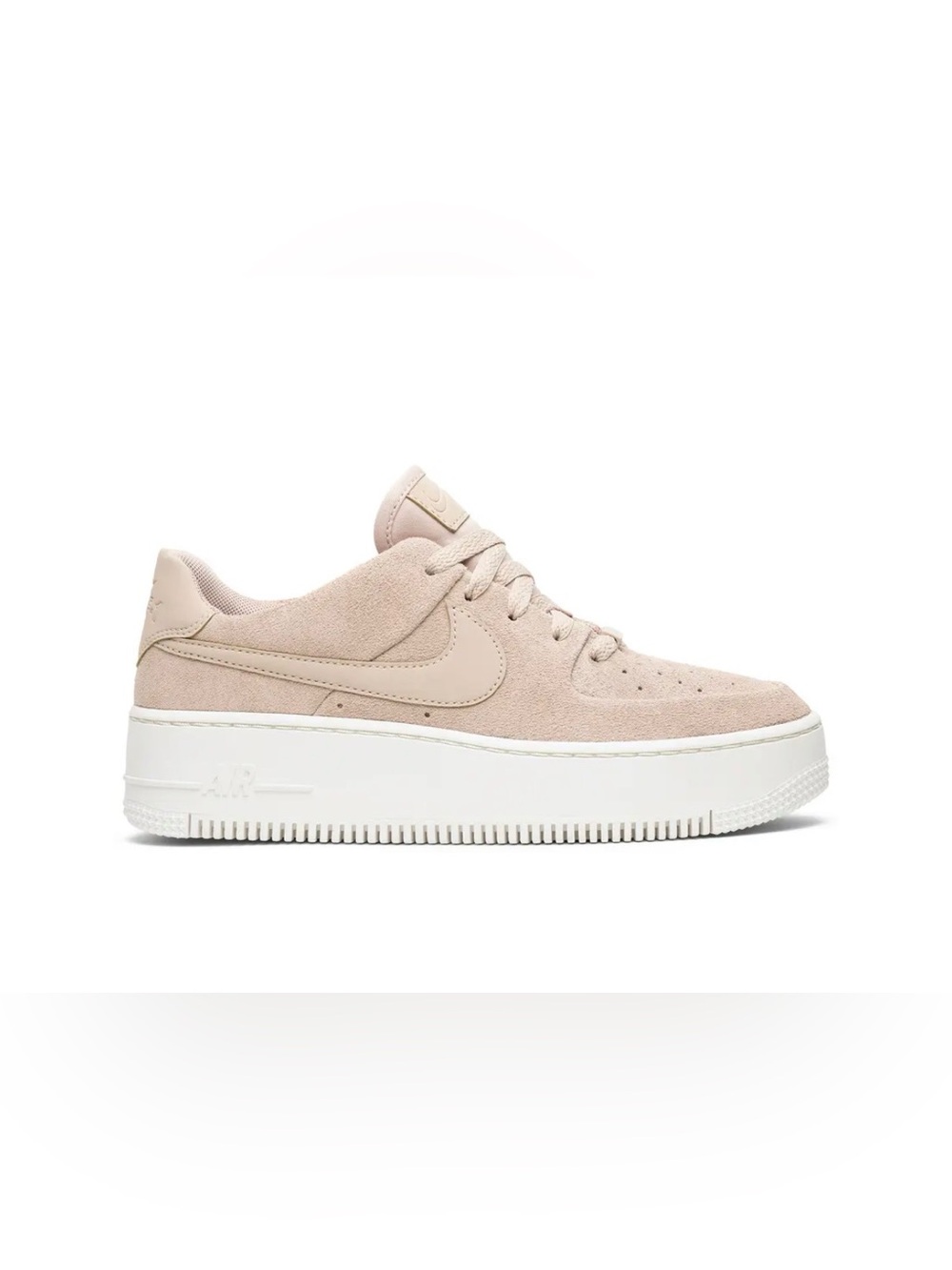 Nike Women’s Light Blush Suede Platform Sneakers